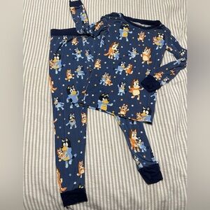 Little Sleepies Bluey 2 piece pajamas 3T